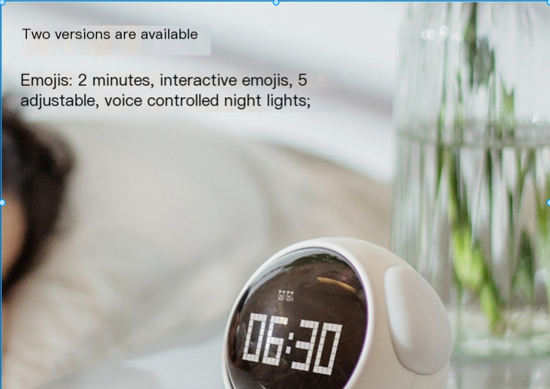 Emoji Alarm Clock Multi functional Electronic Alarm Clock Night Light Clock Student Home Creative Alarm Clock_voghion.com