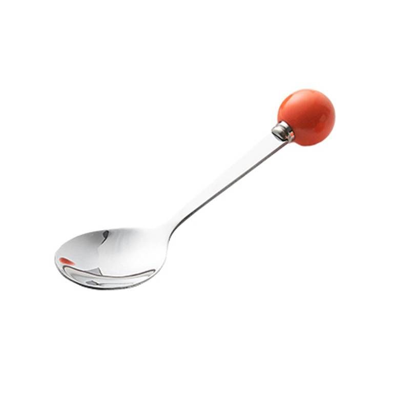 Jingde Zhen Creamy Style Ceramic Orange Pearl Fruit Fork Set - High-Value Fruit Picks, Perfect Home Decor, Coffee Table Storage Tube_voghion.com