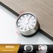 Timer meccanico moderno e minimalista con base magnetica - Conto alla rovescia visivo silenzioso per cucina, studio e ufficio (bianco/nero/rosso, non necessita di batteria)_voghion.com