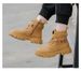 Boy's MartinBoot 2025 Autumn/WinterNew StyleEnglishStyleChildren'sYellowBoot With SoftBottomand Anti-Slip FunctionLittle BoyCottonBootCowhide_voghion.com
