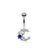 Nuovo piercing a bottone con pianeta blu e zircone a forma di goccia d'acqua, semplice bottone per ombelico a forma di luna, set da 5 pezzi_voghion.com