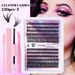 240 - Cluster Segmented False Eyelashes Kit 30D/40D Thickening Large Capacity, Single - Cluster Fluffy Lashes For Grafting_voghion.com