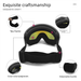 HD Anti-Fog Wide Field Of View Snap-On Prescription Professional Outdoor Equipment Ski Goggles_voghion.com