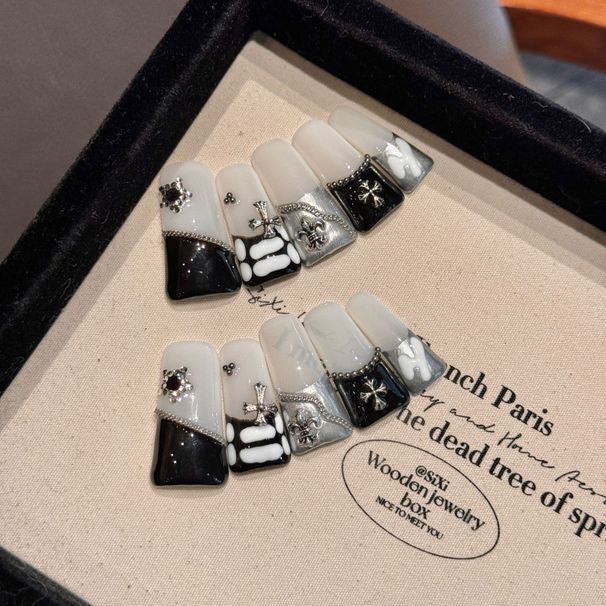 Schönheit & Gesundheit Handgemalte Gothic Dark Cyberpunk High End Handgemachte Nail Art_voghion.com