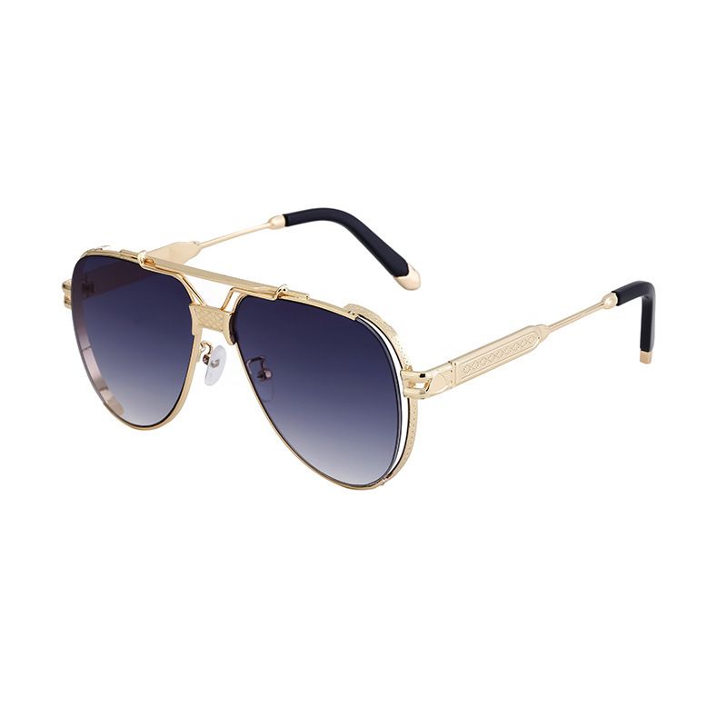 Fashion Double Beam Sunglasses Men's Punk Sunblock Toad Sunglasses Men's Fashion_voghion.com