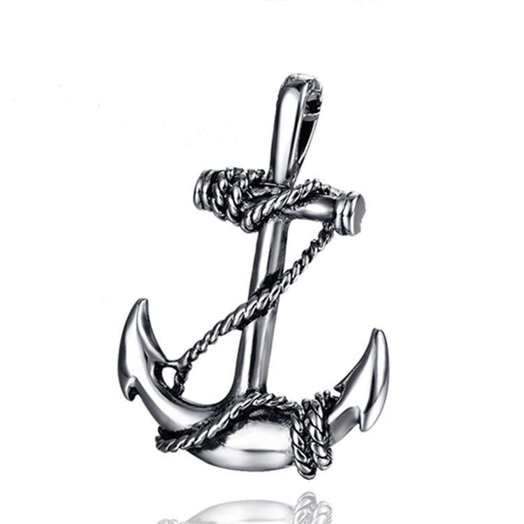 Collana con ciondolo da uomo in acciaio inossidabile a forma di barca_voghion.com