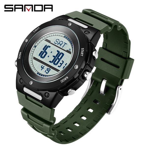 Multifunctional Sports Watch With Altimeter, Barometer, Pedometer, Compass, Temperature, And Waterproof For Outdoor Hiking, Running, And Daily Use_voghion.com