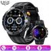LIGE Waterdichte AMOLED Smartwatch met hartslagmeter, bloedzuurstofmeter, stappenteller, Bluetooth-bellen en slaapregistratie voor Android en iOS_voghion.com