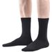 6 pares de calcetines grandes para hombre: absorben el sudor y desodorizan, ideales para otoño e invierno (media caña, negros, largos)._voghion.com