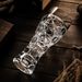 Elegant Engraved Glass Beer Mug - Handcrafted Craft Beer Cup With Artistic Floral Patterns_voghion.com
