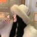New Autumn and Winter Women's Solid Fur Edge Thickened Warm Fisherman Hat Outdoor Cold Protection New Face Show Small_voghion.com