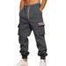 Men's Clothing Men's Heavyweight Fleece-Lined Cargo Pants - Winter Casual Streetwear Outdoor Work Pants With Multi-Pockets, Comfort Fit, 11 Colors_voghion.com