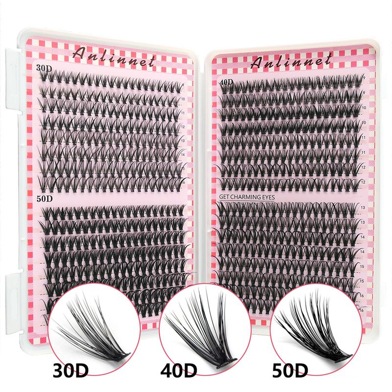 30D/40D/50D Gemischtes Buch mit falschen Wimpern – Großpackung (flauschige Wimpernbüschel, DIY-Verlängerung, natürliche und dramatische Styles, Großpackung)​_voghion.com