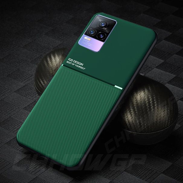 Car Magnetic Holder Phone Case For Vivo V21E V20 V25 Y20 Y30 Y50 Y70 Y73 Y31 Y51 Y52S Luxury Leather Protection Soft TPU Cover_voghion.com