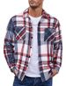 Suitable For All Seasons 2025 Color Block Long Sleeve Button-Up Men's Versatile Casual Shirt_voghion.com