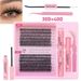 Eyelashes Set New DIY Segmented Eyelashes 3040D100D Large Capacity D Curled Messy Dense Curled Simulation Eyelashes_voghion.com