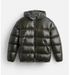 Winter-Steppjacke für Herren – Verdickter Polyester-Kapuzenmantel, winddicht und leicht, gesteppte Oberbekleidung für kaltes Wetter (Schwarz/Dunkelgrün, XS-XXL)_voghion.com