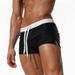 Herren Neue Mode Boxer Anti-Peinlichkeit Solid Color Nylon Badehose_voghion.com
