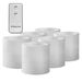 Remote Control LED Flameless Candles Set - White & Cream Shells, 3/4/5/6 Inch, Customizable Printing, Wedding & Home Decor,_voghion.com