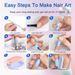 6 UV Kit Art Nail Top Solution Lamp Beginners Polygel With Builder Nails For Slip Nail PCS Base Tools Coat_voghion.com