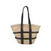 Large Capacity Straw Shoulder Natural Grass Handmade Woven Tote For Women Summer Vacation Style Beach Bag_voghion.com