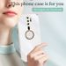 Plating Square Ring Holder Phone Case On For Oppo A9 A5 2020 A32 A52 A72 A92 A53 A54 4g 5g Reno 2 2z Luxury Silicone Stand Cover_voghion.com