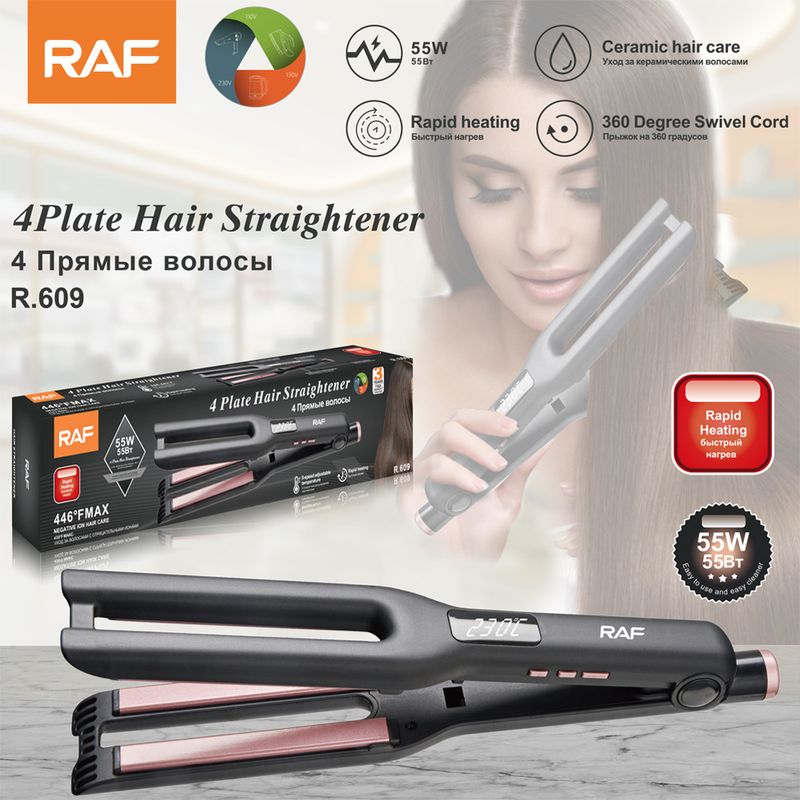 RAF European Cross border Spt Clipper Clip Urządzenie do prostowania jonów ujemnych Domowe puszyste korzenie włosów R609_voghion.com