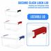 Clear Plastic Storage Boxes With Clip Lids Home Office Kitchen Stackable Boxes_voghion.com