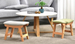 Fabric Home Use, Creative Bench For Changing Shoes, Solid Wood Coffee Table, Living Room Wooden Stool, Modern Simple_voghion.com