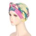 side braid tie-dye striped multi-color soft headscarf hat Muslim chemotherapy hat cross-border new style_voghion.com