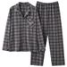 Cotton sleepwear men, 2024 new spring and autumn season long sleeved plaid casual loose fit plus size for outerwear home_voghion.com