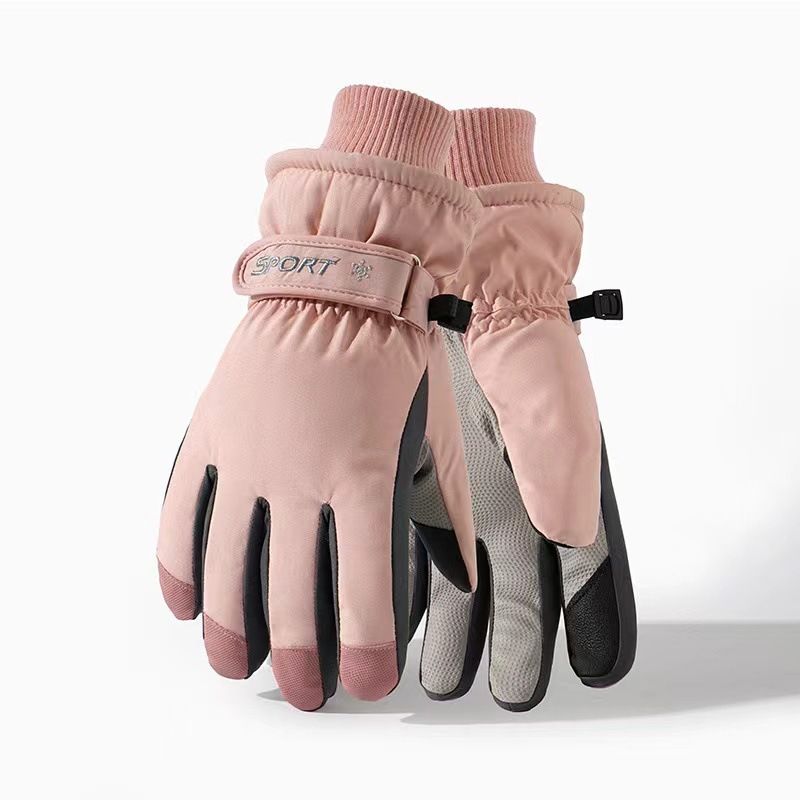 Damen-Winterskihandschuhe – Touchscreen-kompatibel, wasserabweisend, Thermofutter, rutschfester Griff für Snowboarden, Radfahren und Outdoor-Aktivitäten_voghion.com