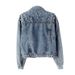 Women's Clothing Denim Jacket Women's Versatile Pearl Loose Slim Top_voghion.com