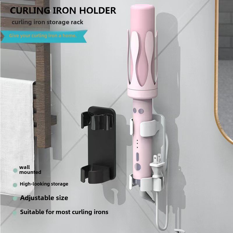 Hair Curler Storage Rack for Organizing Bathroom Accessories_voghion.com