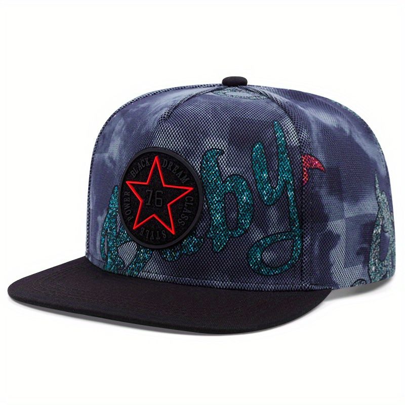 Moški in ženski klobuki z ravnimi krajci z uličnimi vezenimi kamuflažnimi vzorci, zvezdniški hip-hop klobuki, baseball kape_voghion.com