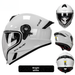 Four Seasons Motorcycle Anti-Fog Women Bluetooth, Lightweight View Full Face Helmet For Men With Large Head_voghion.com