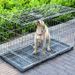 Direct Pet Dog Cat Foldable Portable Chicken Rabbit Angle Steel Folding Cage_voghion.com