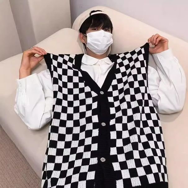 Lässige Pulloverjacke, amerikanische Strickjacke mit Doppelreißverschluss und Stehkragen für Herren, außen getragen, dick, luxuriös,_voghion.com