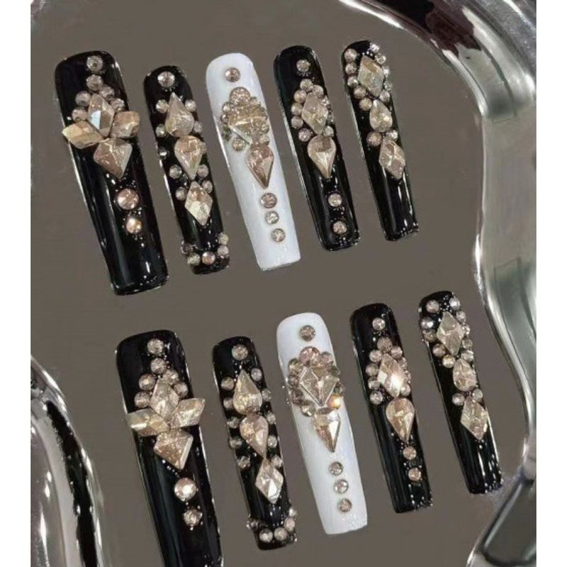 Handgemachte tragbare INS-Nägel Nagelspitzen-Stil_voghion.com