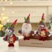 Festive Christmas Tree Ornaments Set - Soft Fabric Standing Figurines (Santa, Snowman, Reindeer, Bear) For Holiday Decor & Gifts"_voghion.com