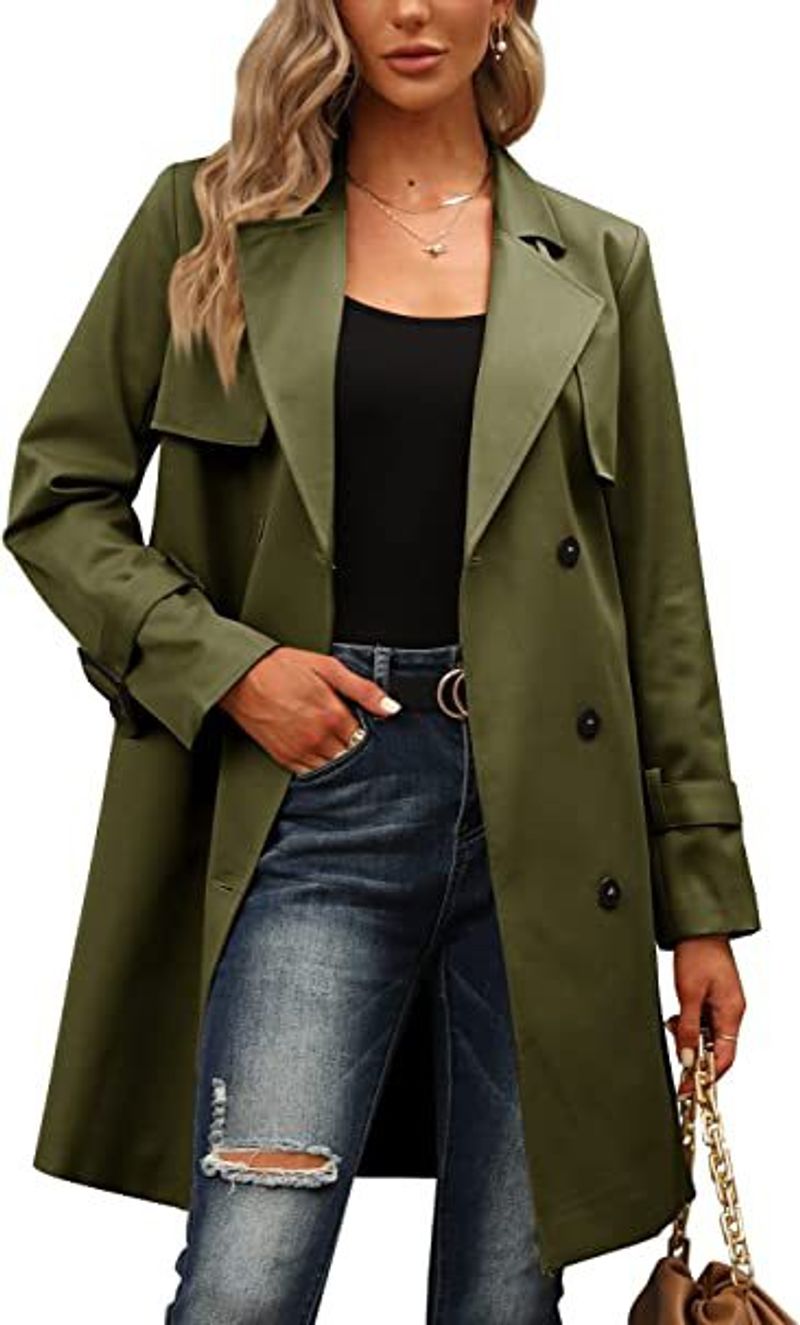 Europäischer und amerikanischer heißer Stil Winter- und Herbst-Trenchcoat für Damen, zweireihig, modisch, lässig, Windjacke_voghion.com