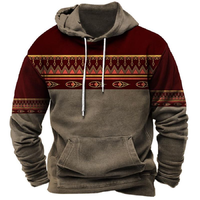 Herren-Kapuzenpullover, Retro-3D-Digitaldruck, Herren-Street-Trend-Hoodie-Oberteil_voghion.com