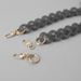 Vintage Gray Acrylic Resin Matte Handmade Detachable Bag Decoration Shoulder Chain_voghion.com