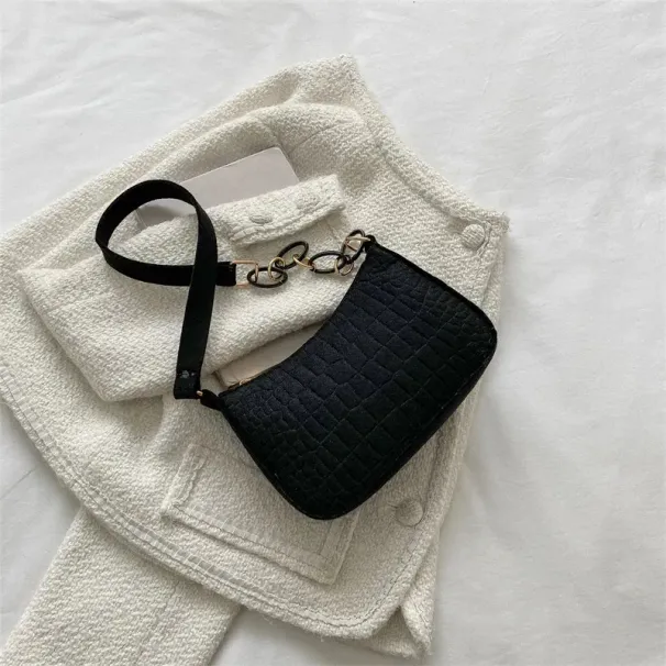 Retro Gentle Temperament Autumn Shoulder Handheld Fashion Casual Yankee Underarm Small Square Bag 250324_voghion.com