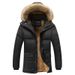 Chaqueta de algodón cálida para hombre, de corte ajustado, con cuello alto, versión coreana, artículo nuevo de otoño e invierno, para hombre_voghion.com