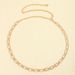 HOT Fashion women gold sier body Metal square hollow waist chain belt_voghion.com