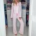Underwear Printed Casual Home Clothes Pajamas Long Sleeved Suits Trousers_voghion.com