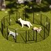 Dog Playpen 40 Inch, 16 Panels Heavy Duty Metal Pet Exercise Pen Indoor Outdoor Fence Panels Rust-Resistant, Removable, Tool-Free Setup Anti-Skid, Expandable Design_voghion.com