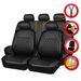 Universal Car Seat Cover Set PU Leather Vehicle Cushion Full Surrounded Protector Pad Anti-Scratch Fit Sedan Suv Pick-up_voghion.com