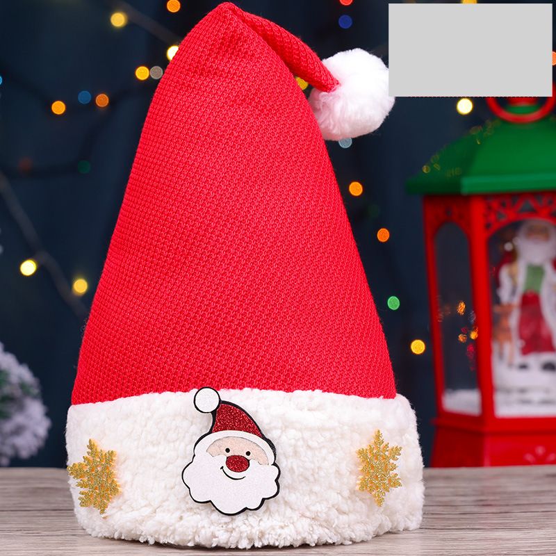 Christmas old man snowman hat children's adult knitted wool headdress kindergarten gift decoration_voghion.com